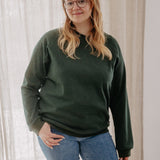 Unisex Sweater ganzjährig aus Baumwoll-Jacquard | Unifarben