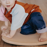 Bio Kinderkleidung I Mitwachsendes T-Shirt I Rosa-Caramel