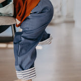 Kinderhose | Bio-Popeline | Blau