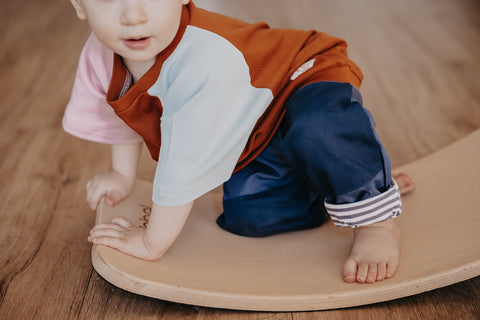 Bio Kinderkleidung I Mitwachsendes T-Shirt I Rosa-Caramel