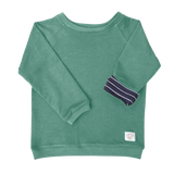 Mitwachsender Kuschelpullover Kinder | Basic Oil Blue