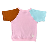 Bio Kinderkleidung I Mitwachsendes T-Shirt I Rosa-Caramel
