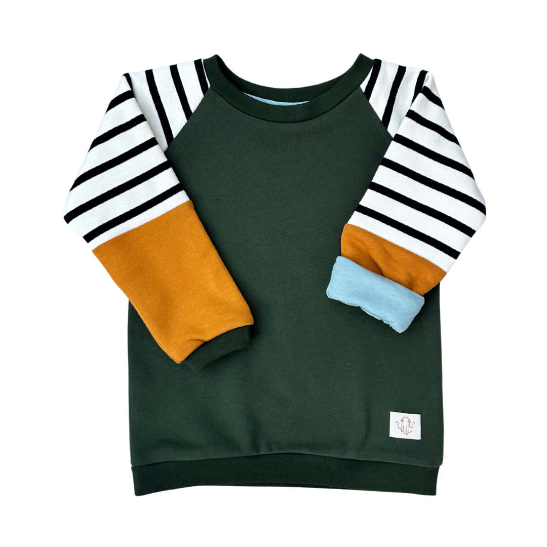 Mitwachsender warmer Pullover Kinder | Bio Baumwolle | Forest Fade