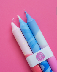 Taper candles, pack of 3