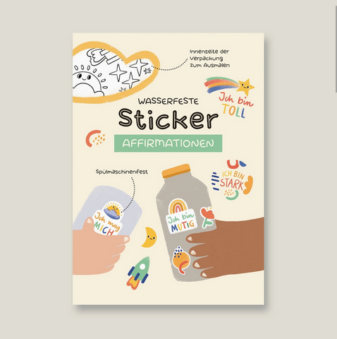 Water and dishwasher safe stickers