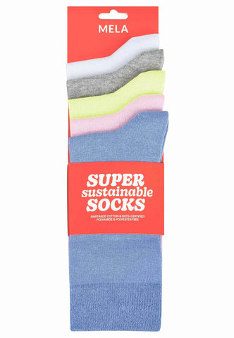 Socken 5er Pack Basic - mela wear