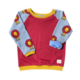 Besondere Kinderkleidung | mitwachsendes Langarmshirt 01/07