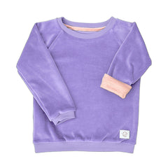 Fairtrade Long-Sleeved Shirt for Kids | Alexis Petrol Lilac