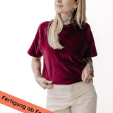 Raglan shirt made from fair trade organic cotton | Plain lilac 