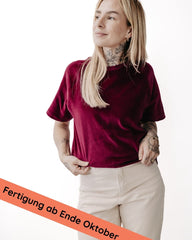 Raglan shirt made from fair trade organic cotton | Plain lilac 