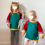 Mitwachsender Kuschelpullover Kinder | Farbenspaß