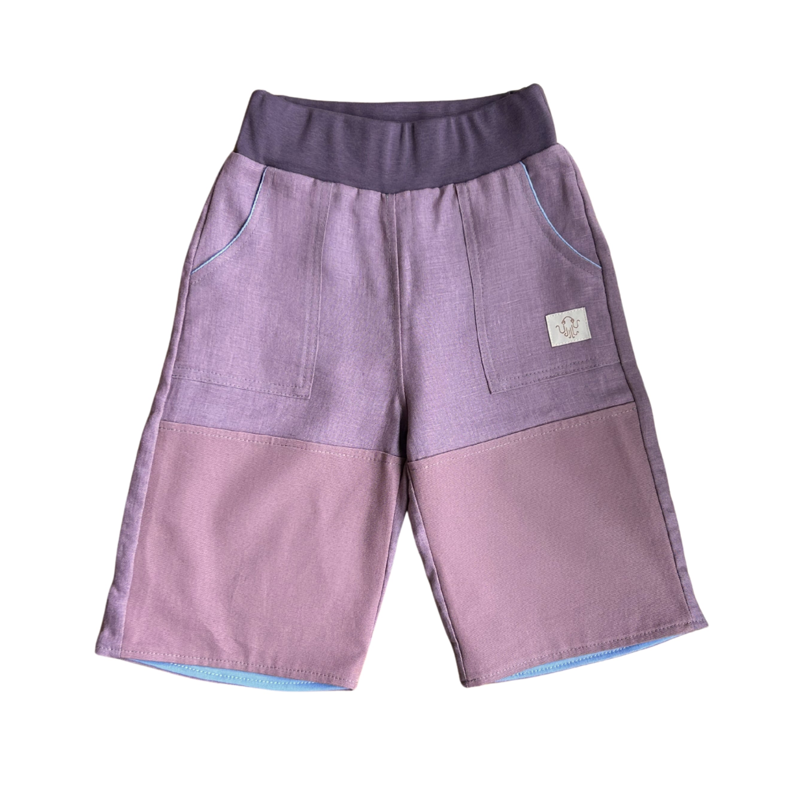 oktopulli Kurzehose Kinder rosa Knieschutz