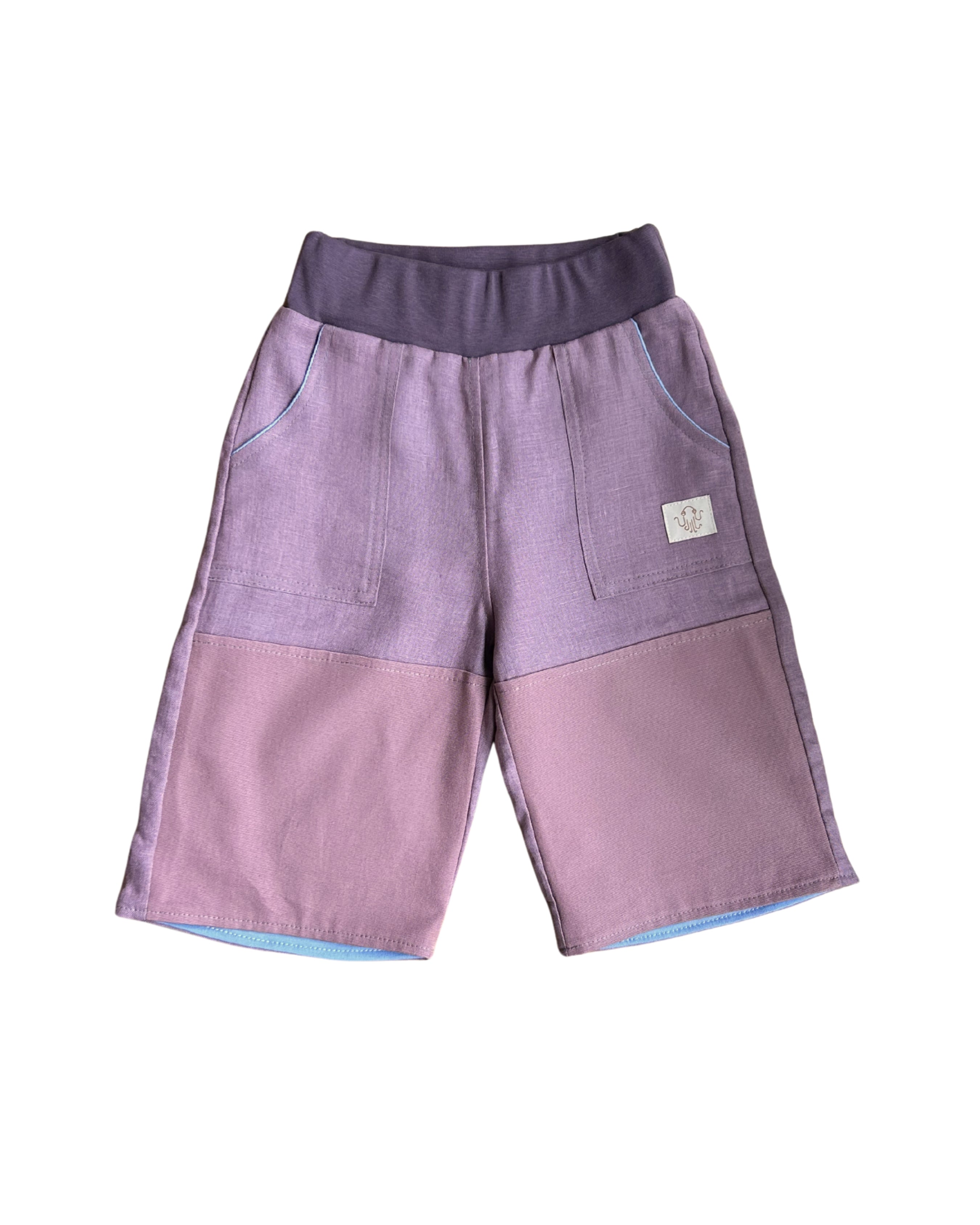 oktopulli Kurzehose Kinder rosa Knieschutz