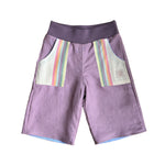 oktopulli Kurzehose Kinder rosa gestreift 