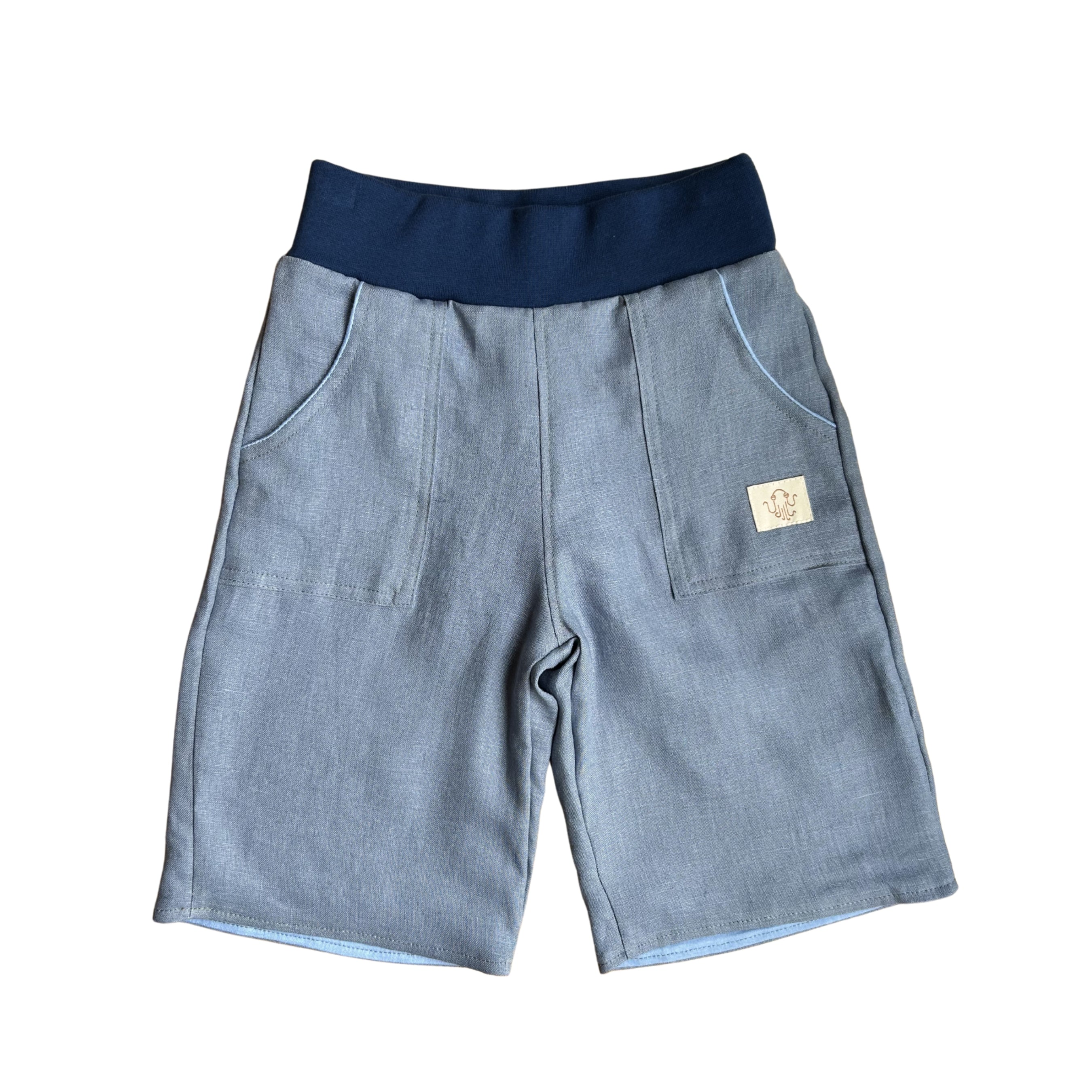 oktopulli Kurzehose Kinder hellblau