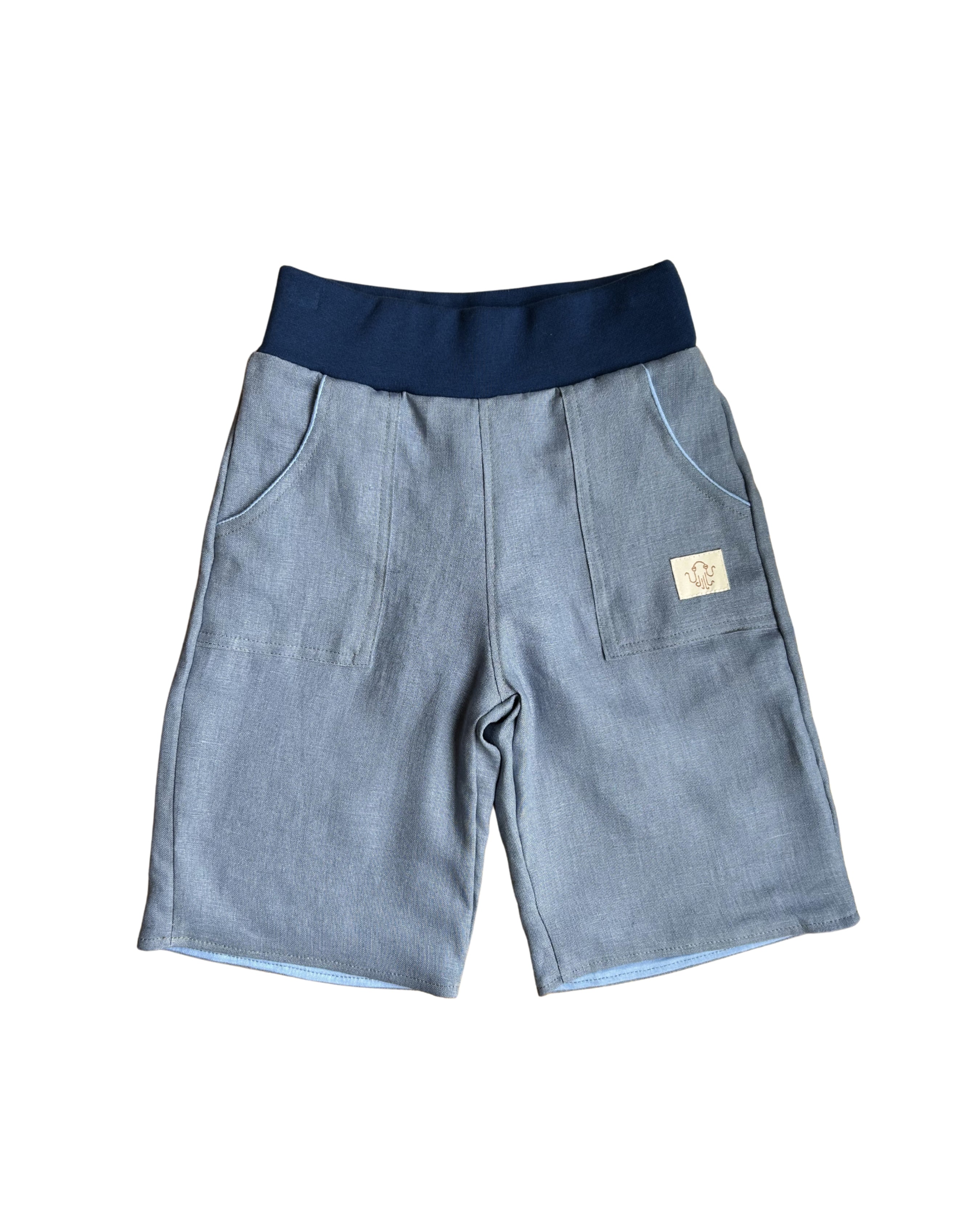 oktopulli Kurzehose Kinder hellblau