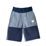 oktopulli Kurzehose Kinder hellblau Knieschutz