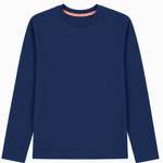 oktopulli Langarmshirt Erwachsen blau
