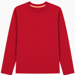 oktopulli Langarmshirt Erwachsen rot