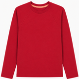 oktopulli Langarmshirt Erwachsen rot