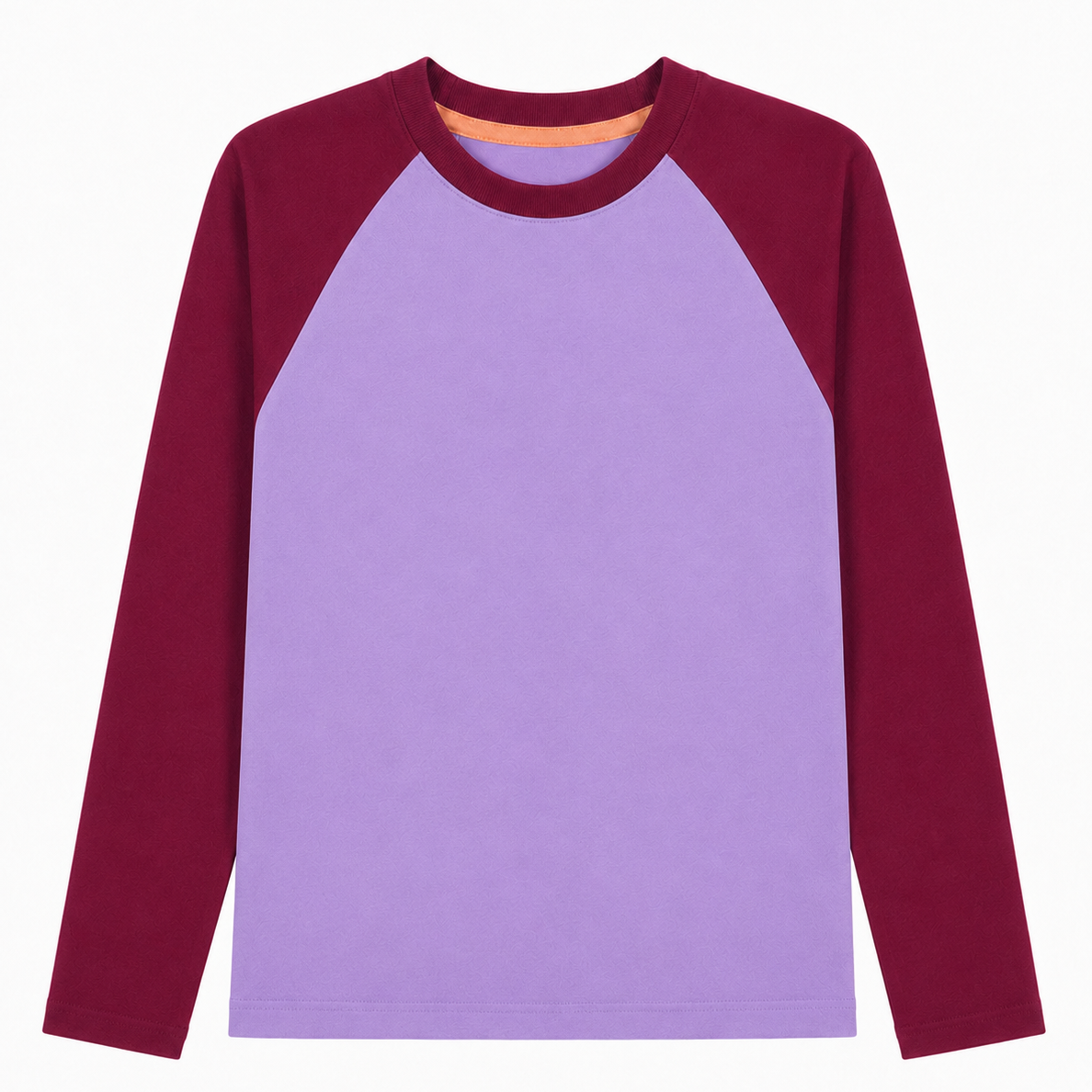 oktopulli Langarmshirt Erwachsen lila rot