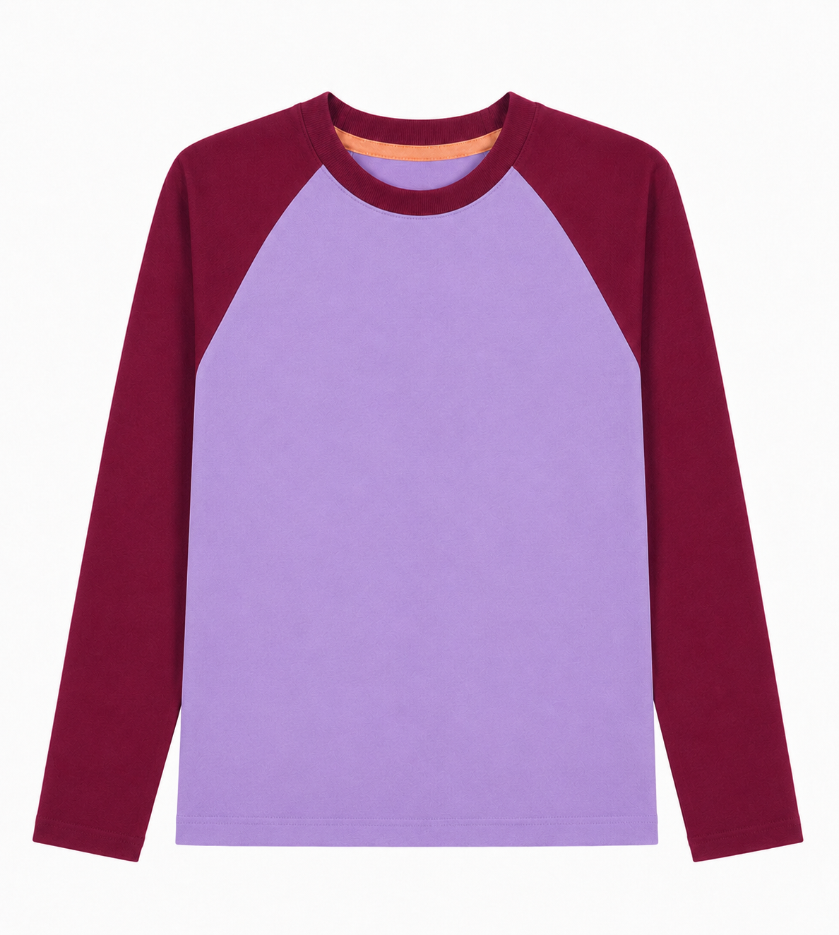 oktopulli Langarmshirt Erwachsen lila rot