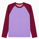 oktopulli Langarmshirt Erwachsen lila rot