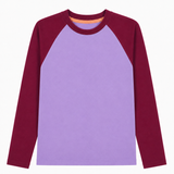 oktopulli Langarmshirt Erwachsen lila rot