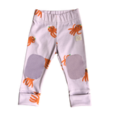 oktopulli Leggings Kinder lila  oktopus knieschutz