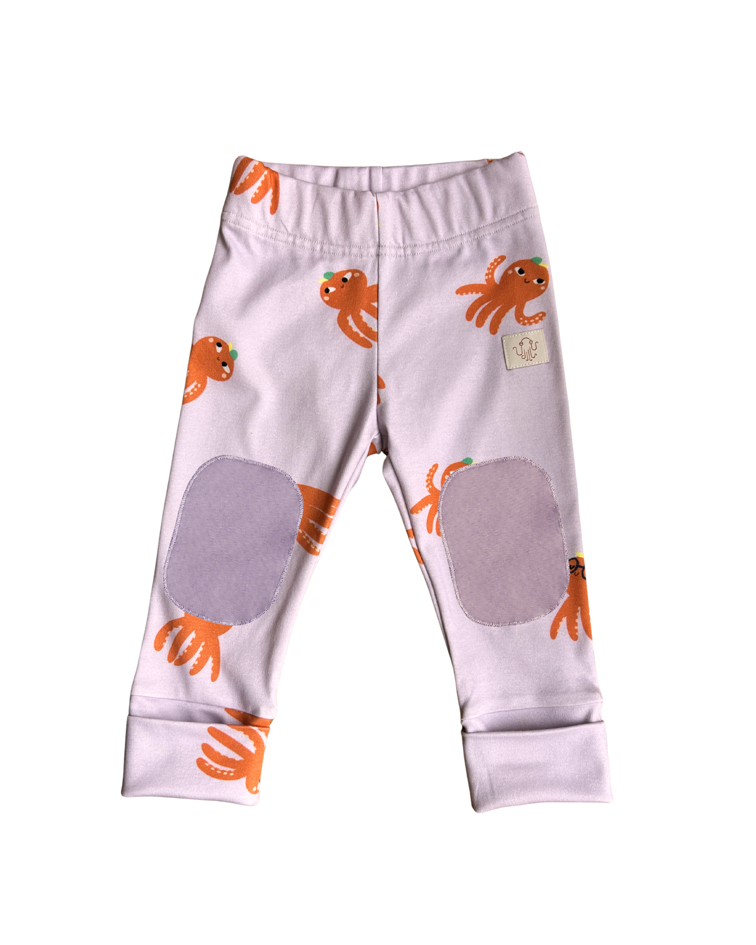 oktopulli Leggings Kinder lila  oktopus knieschutz