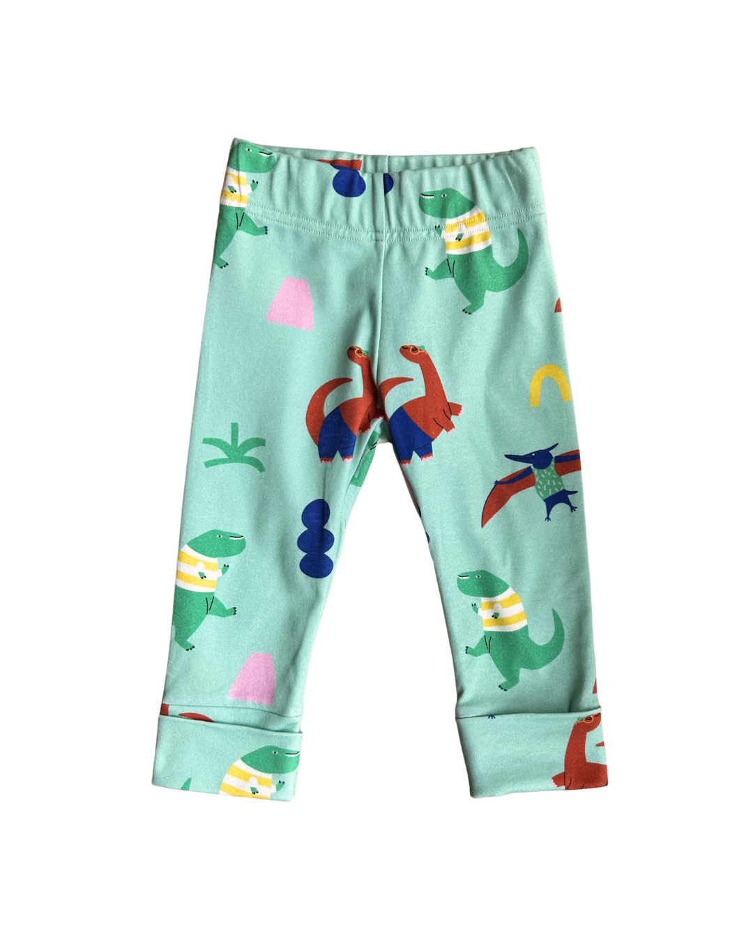 oktopulli Leggings Kinder Dino grün