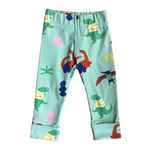 oktopulli Leggings Kinder Dino grün
