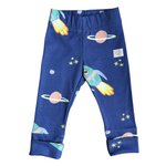 oktopulli Leggings Kinder blau Weltall