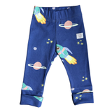 oktopulli Leggings Kinder blau Weltall