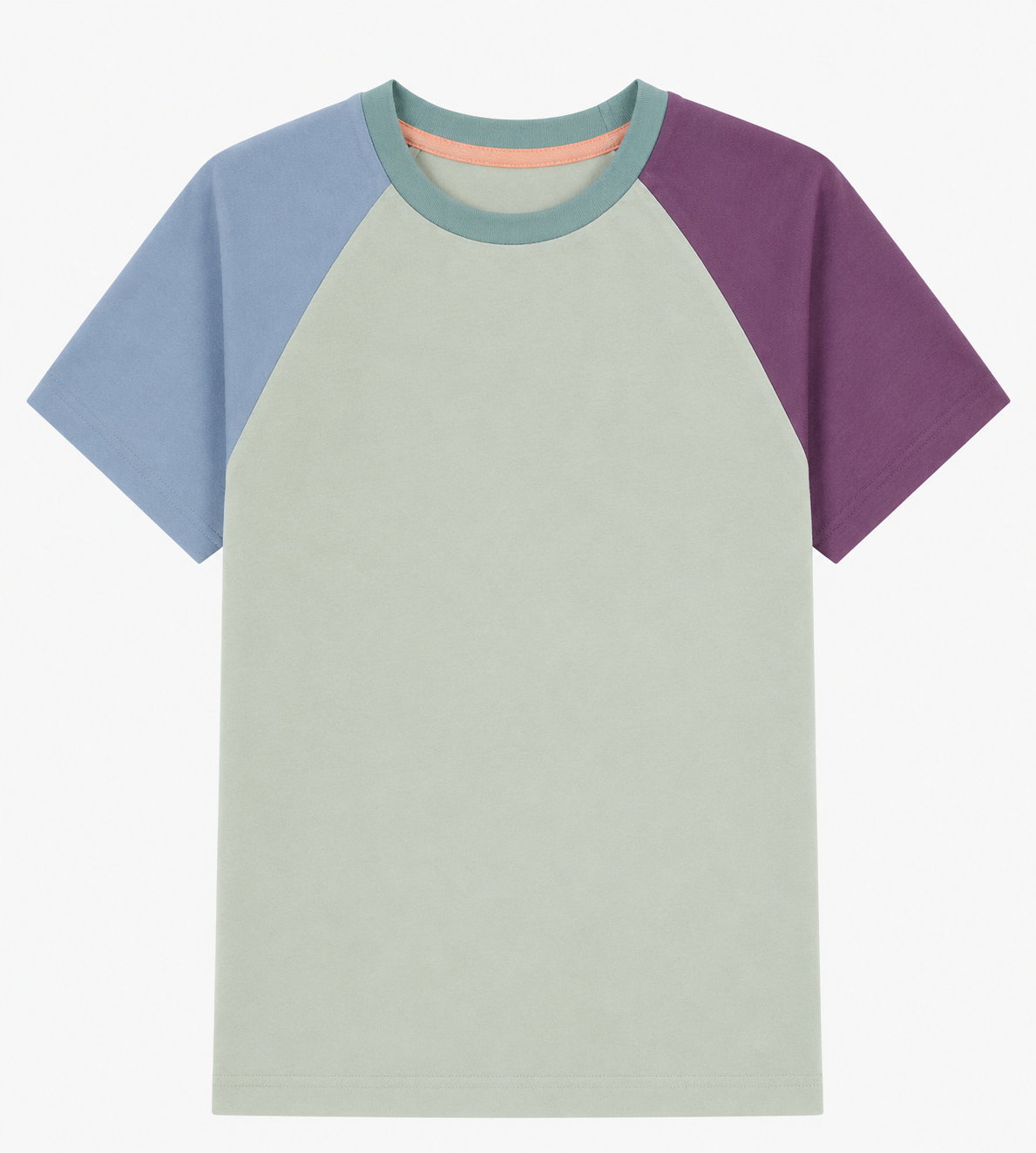 oktopulli T-Shirt Erwachsen hellgrün hellblau lila