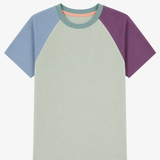 oktopulli T-Shirt Erwachsen hellgrün hellblau lila