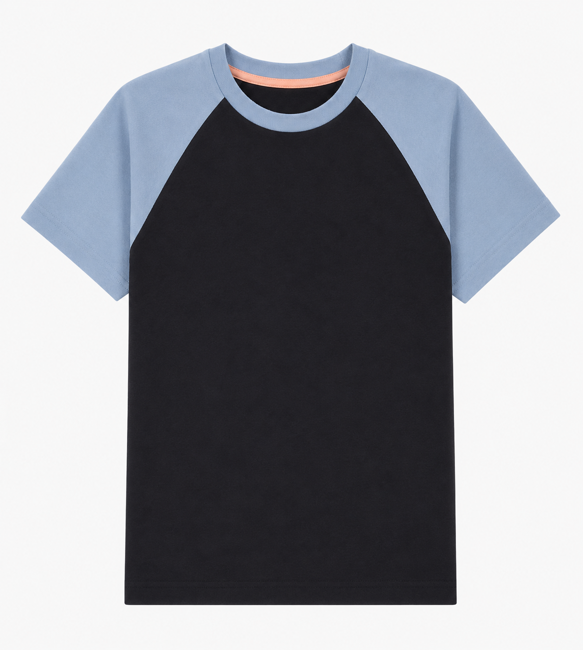 oktopulli T-Shirt Erwachsen schwarz hellblau