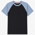 oktopulli T-Shirt Erwachsen schwarz hellblau