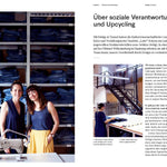 Einblick in das Buch. Über soziale Verantwortung und Upcycling.