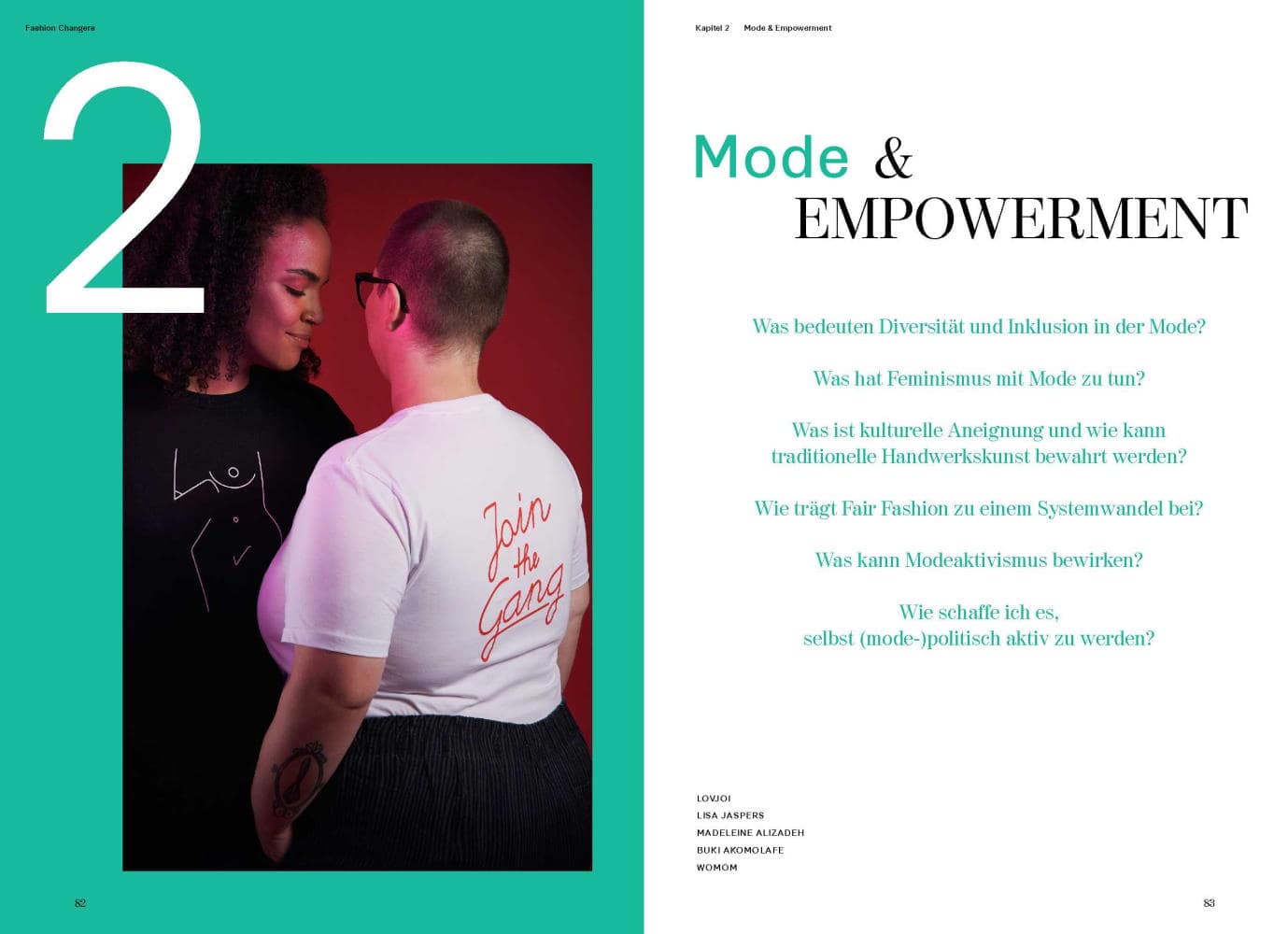 Kapitel 2 des Buchs. Mode und Empowerment.